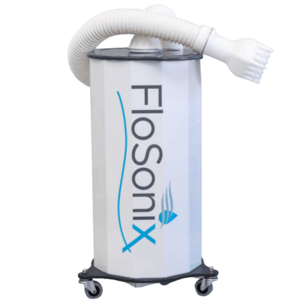 the FloSonix head lice removal device on white background